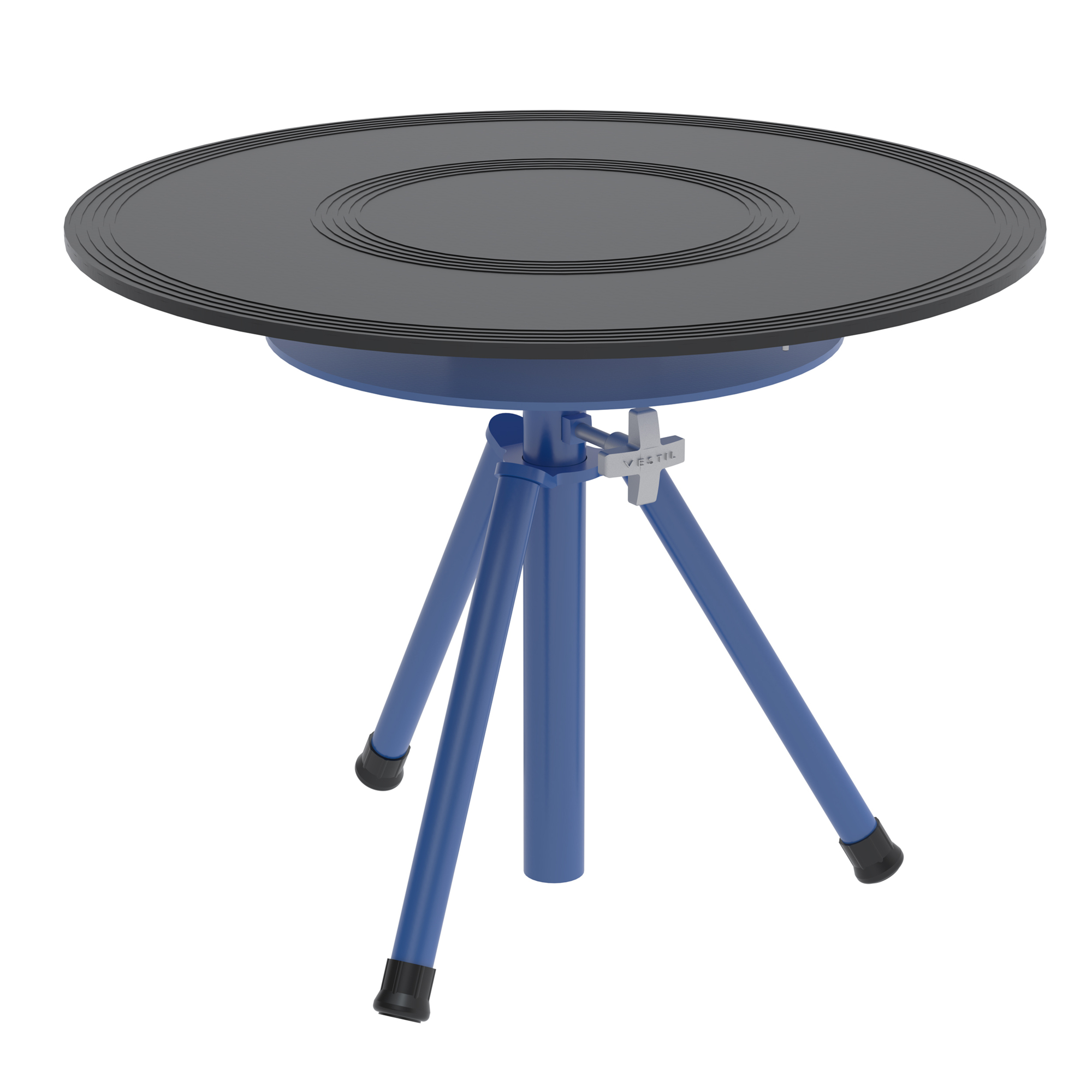 Vestil Heavy-Duty Manual Turntable with Pedestal - 300-Lb. Capacity, Double Tier, 30in. Dia., Model# TT-N-30-DPED